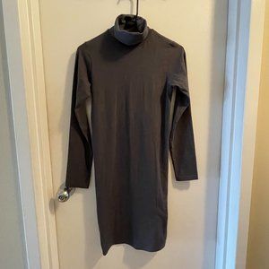 American Apparel Gray Turtleneck Dress